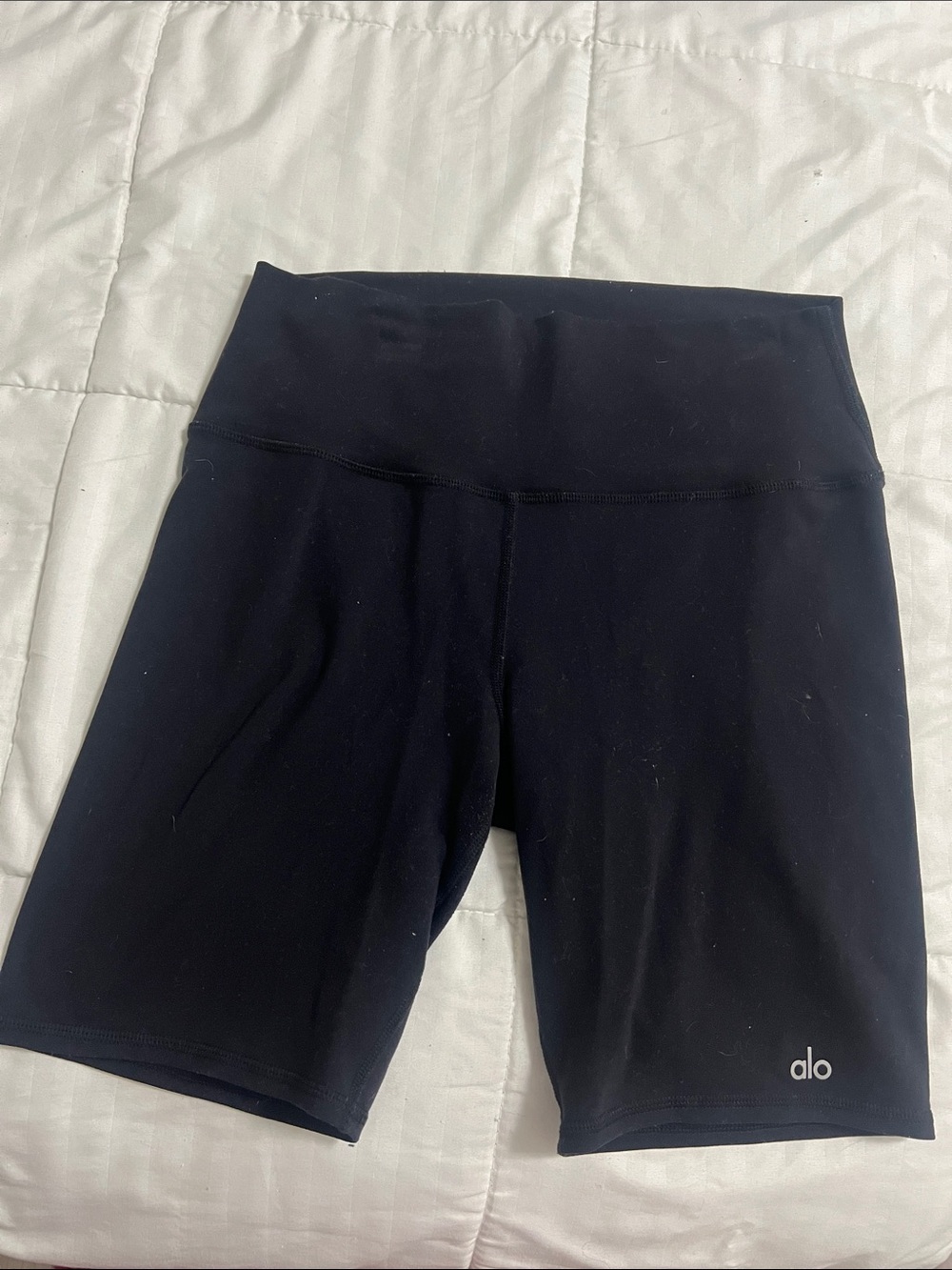 ALO Yoga Black High-Rise Bike Shorts